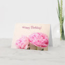 Search for pink peony birthday cards Feminine