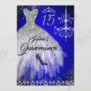 Search for blue and silver quinceanera invitations Sparkle