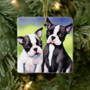 Search for terrier christmas tree decorations Watercolor