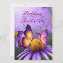 Search for purple butterfly wedding invitations Flower