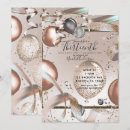 Search for rose gold 13th birthday invitations Sparkle