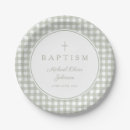 Search for green gingham plates Religious