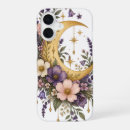 Search for crescent moon iphone cases Celestial floral
