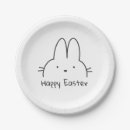 Search for black and white bunny rabbit plates Cartoon