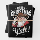 Search for cowboy christmas wrapping paper Xmas