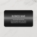 Search for black and silver chrome business cards Shiny