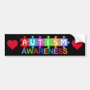 Search for autism awareness bumper stickers Heart