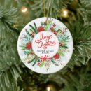 Search for wreath christmas tree decorations Poinsettia