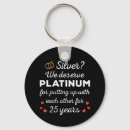 Search for 25th wedding anniversary key rings Couple