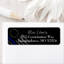 Search for thin blue line return address labels Patriotic