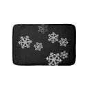 Search for black and white christmas bath mats Snowflakes