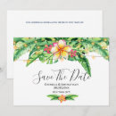 Search for tropical floral save the dates Foliage