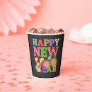 Search for happy new year paper cups Fireworks