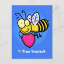 Search for funny bee postcards Cute