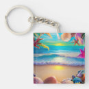 Search for beach flower key rings Tropical