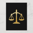 Search for justice postcards Scales of justice