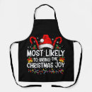 Search for matching aprons Xmas