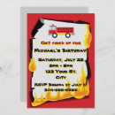 Search for fire flames invitations Firefighter