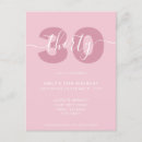 Search for 30th birthday invite postcards Modern