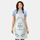 Search for wedding engagement aprons Newlywed