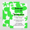 Search for slime birthday invitations Modern