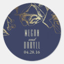 Search for gold and navy stickers Rustic