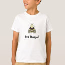 Search for happy bee tshirts Black
