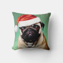 Search for pug christmas cushions Cute