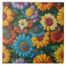 Search for 70s floral tiles Daisies