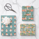 Search for holiday home wrapping paper Christmas town