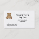 Search for toy business cards Bear