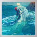 Search for vintage mermaid posters Ocean