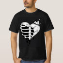 Search for broken heart tshirts Black and white