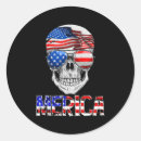 Search for patriotic skull stickers America
