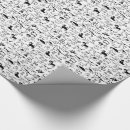 Search for black dogs wrapping paper Black and white