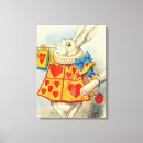 Search for alice wonderland canvas prints White rabbit