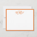 Search for orange note cards Initial