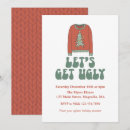 Search for retro ugly sweater christmas invitations Let's get ugly