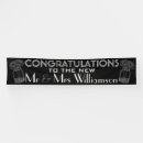 Search for congratulations wedding banners Black and white