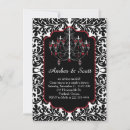 Search for black white red damask wedding invitations Groom