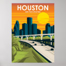 Search for vintage houston posters Skyline