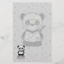 Search for cute panda stationery paper Cartoon