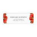 Search for red poppy return address labels Poppies