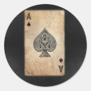Search for poker night stickers Ace of spades