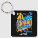 Search for 70 birthday key rings 70 years old