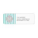 Search for teal and grey return address labels Pattern