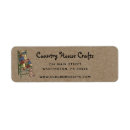Search for quilt return address labels Rustic