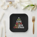 Search for christmas tree paper plates Santa