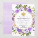 Search for baby sprinkle tea party invitations Purple