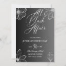 Search for black affair invitations Black and white